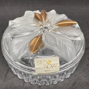 Vintage Studio Nova Poinsettia Candy Dish